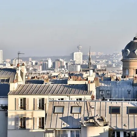 Cocon Chaleureux Sur Les Toits De Montmartre Lägenhet
