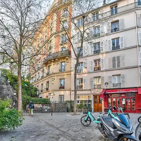 Cocon Chaleureux Sur Les Toits De Montmartre Lägenhet